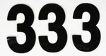 Factory Effex 8" Black #3 Pro Number Plate Decal Universal FX02-4363. Fixed Price $24.99.