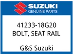 Suzuki Oem Part 41233-18G20 Bolt,seat Rail. Fixed Price $9.41.