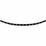 Memphis Shades Stainless Steel Dished Windshield Trim - Black Contrast MEB0972. Fixed Price $69.95.
