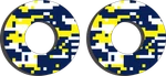 Factory Effex Moto Grip Donuts Digital Camouflage Blue White Yellow 22-67600. Fixed Price $14.99.