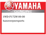 Yamaha Oem Part 1WD-F172W-00-00 Cover. Fixed Price $13.99.