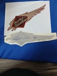 Harley-davidson Genuine Oem Decal Left Fuel Tank 15301-98 M174350 Vintage Nos. Fixed Price $20.00.
