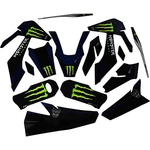 Dcor Monster Energy Husqvarna Complete Graphics Kit - Black Motorcycle Dirt Bike. Fixed Price $116.95.
