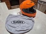 Shoei RF-1100 Motorcycle Helmet Orange Sz Med. 1/8 1/4 57-58CM. Fixed Price $150.00.