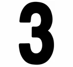 Factory Effex FX04-2573 Mini Pro Number 4IN. NO.3 Black Decal 245901. Fixed Price $24.99.