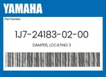 Yamaha Genuine Damper, Locating 1J7-24183-02-00. Fixed Price $24.91.