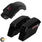 For 09-24 Harley Touring Road Cvo Style Led Rear Fender System Hard Saddlebags. Fixed Price $164.86.