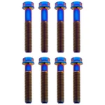 Tusk Titanium Triple Clamp Bolt Kit Ride Engineering Burnt Blue. Fixed Price $64.08.