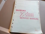 Suzuki YX800 1990 Factory Genuine Service Owner's Manual Oem 99500-38010-03E. Fixed Price $25.99.