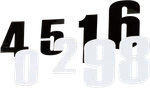 Moose Offroad Race Number - Black For 4.5" 80014. Fixed Price $15.89.