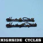 1392 03 Harley-davidson Heritage Softail Front Fender Nameplate Trim Emblem. Fixed Price $70.00.