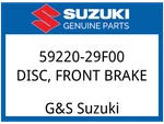 Suzuki Oem Part 59220-29F00 Disc Front Brake. Fixed Price $362.69.