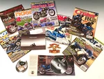Harley Davidson Magazines, Rocker Fxcw And More, Free Shipping, Vgc. Fixed Price $99.00.