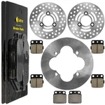 For Suzuki Quadsport Front Rear Brake Discs W/ Pads Ltz LT-Z400Z 2003-2013. Fixed Price $64.00.