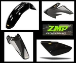New Honda Crf 100F 04 - 09 Black Front And Rear Fender Side Panels Scoops Kit. Fixed Price $348.63.