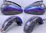 Harley-davidson Flstc Heritage Softail Custom Painted Tins Set Evo 61426-85C. Fixed Price $1150.00.