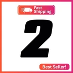 Dirt Digits DD53B-2 Black 5.5" High-gloss Precision Die Cut Vinyl Number 2, Pa. Fixed Price $16.72.