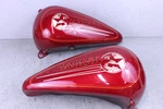 Harley-davidson Fxsts Softail Springer Gas Tanks Fuel Victory Red 61426-92LH. Fixed Price $695.00.