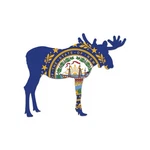New Hampshire Moose Shaped Flag Sticker Decal. Fixed Price $35.99.