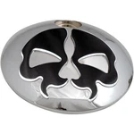 Drag Specialties Split Skull Fuel Door Chrome With Black 0703-0791. Fixed Price $49.77.