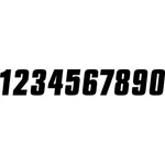Factory Effex 08-90081 Fx Number Black 7". Fixed Price $12.95.
