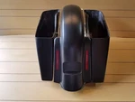 6" Stretched Saddlebags And Led Rear Fender For Harley Davidson Touring 14-2017. Fixed Price $585.00.