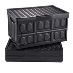 Uimoso 45L 3 Pack Collapsible Storage Bins W/lids Folding Stackable Containers. Fixed Price $45.50.
