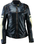 Kuryakyn Leather By River Road Dame Vintage Jacket Black Womens - Medium. Fixed Price $308.99.