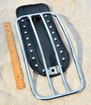 Harley Chrome Luggage Rack & Fender Bib For Fxd Models - By "mustang/motherwell". Fixed Price $145.00.