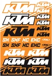 Factory Effex Oem Sticker Sheets Black Orange White Ktm Sx 22-68530. Fixed Price $20.85.