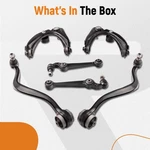 6X Suspension Kit Upper & Lower Control Arms For Lincoln Mkz 2007 2008 - 2012. Fixed Price $100.09.