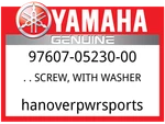 Yamaha Oem Part 97607-05230-00 Screw, With Washer. Fixed Price $9.49.