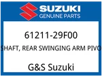 Suzuki Oem Part 61211-29F00 Shaft Rr Swingingarm Pivot. Fixed Price $77.96.