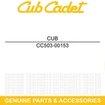 Cub Cadet 503-00153 Left Side Board Decor Plate Challenger CX750 CX700 CX500. Fixed Price $50.95.