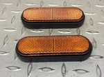 23-25 Harley Davidson Cvo Road Glide Street Front Fork Amber Reflectors. Fixed Price $12.50.