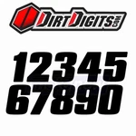 Dirt Digits DD43W-7 Competition Stick-on Numbers For Graphics Plate Bw. Fixed Price $22.32.