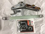Big Twin 1973-80 Brake Caliper Bracket/ Rod/ Damper 44166-73 44154-73 94904-84T. Fixed Price $99.10.