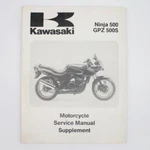 94 Kawasaki Ninja GPZ500S Factory Service Manual Supplement 99924-1172-51. Fixed Price $24.99.