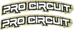 Pro Circuit DC0010-RETRO Font Fender Decal White. Fixed Price $20.95.