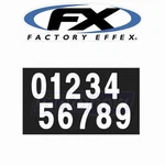 Factory Effex 03-0208 Pro Numbers 5IN. White For Graphics Plate Kz. Fixed Price $11.70.