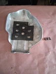 1985 1986 Yamaha Trials Oem Original Skid Plate With Hardware & Pad. Fixed Price $200.00.