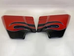Harley-davidson 2010 Ultra Classic Cvo Side Covers Scarlet Red Pearl Dark Slate. Fixed Price $199.00.