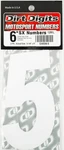 Dirt Digits Super Stick-on 6" White Number Decal 3-PACK SX63W-5 09-6505 1682. Fixed Price $24.99.