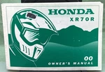 Genuine Honda 31GCF630 XR70R Owner's Manual 2000. Fixed Price $20.83.