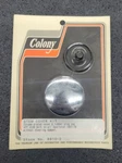 Colony Chrome Stem Bolt Cover And Rubber Plug '57-'78 Xl W/o Dampner 8810-2. Fixed Price $19.95.