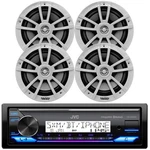 Jvc KD-X38MBS Marine Bluetooth Stereo Receiver, 4X Infinity 6.5" 225W Speakers. Fixed Price $204.49.