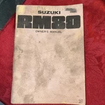 Suzuki RM80 Owner's Manual 1976 99011-41650 Japan Used. Fixed Price $8.00.