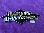 Oem Harley Shockwave Chrome And Black Gas Tank Emblem (left Only ). Fixed Price $89.00.