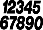 Dirt Digits Super Competition Stick-on Numbers #2 7" Black 3/P SX73B-2. Fixed Price $19.99.
