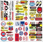 Motor Drag Racing Lot Vinyl Graphic Decals Stickers D6095. Fixed Price $19.99.